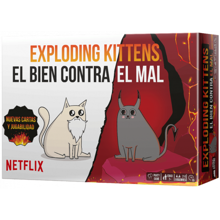 Comprar EXPLODING KITTENS EL BIEN CONTRA EL MAL al mejor precio en Jugamos Otra