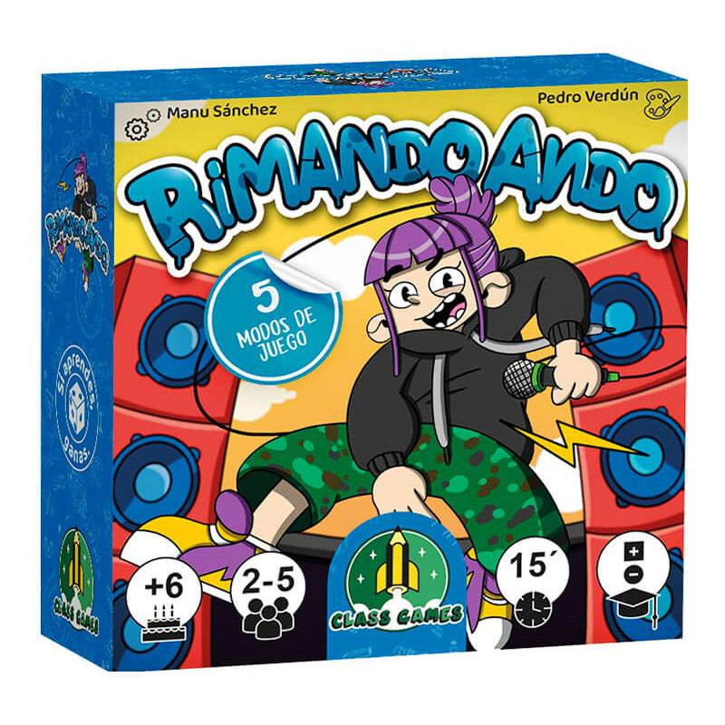 Falomir Rimando Ando – Gioco Di Carte In Rima, 5 Modalità, Per 2-5 Giocatori, Dai 6 Anni, Fatto In Spagna