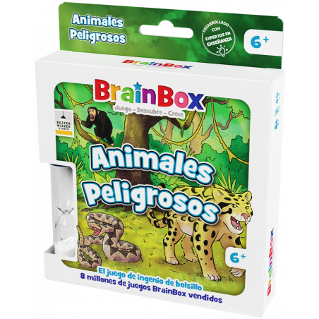 Comprar BrainBox Pocket Animales Peligrosos en Jugamos Otra